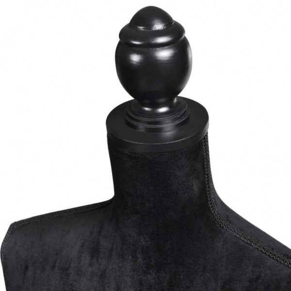 Maniquí de busto de mujer de modista negro M 4