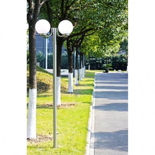 Farola de jardín 2 focos 220 cm D