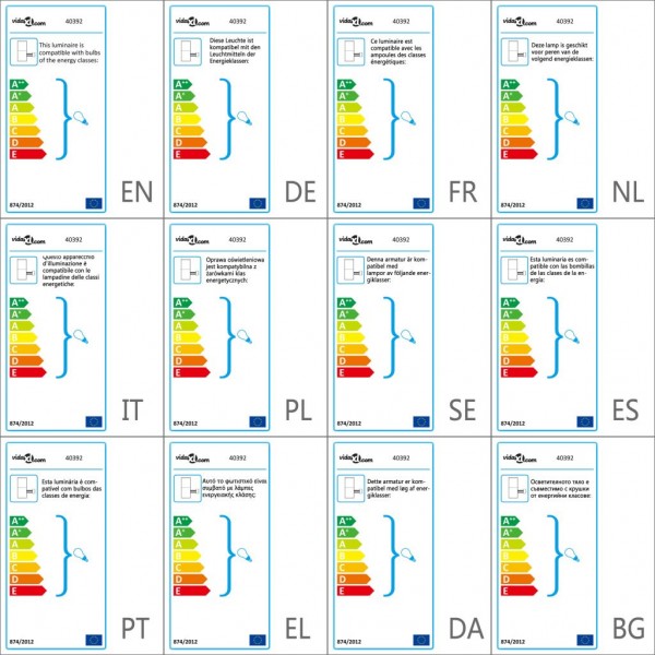 Lámpara de pared de jardín 32 cm M 5