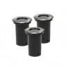 Luzes embutidas para jardim. redondas / 3 peças 1