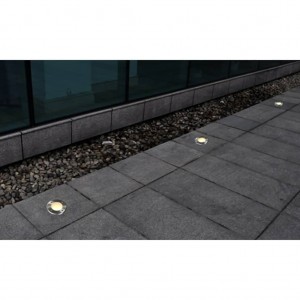 Focos LED empotrables de suelo de jardín redondos 3 uds H