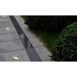 Lámparas de suelo de jardín cuadradas 3 unidades H