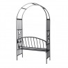 Arco para rosas com banco jardim 3