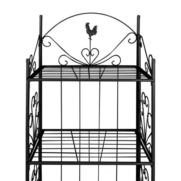 Suporte quadrado para planta / Preto M 3