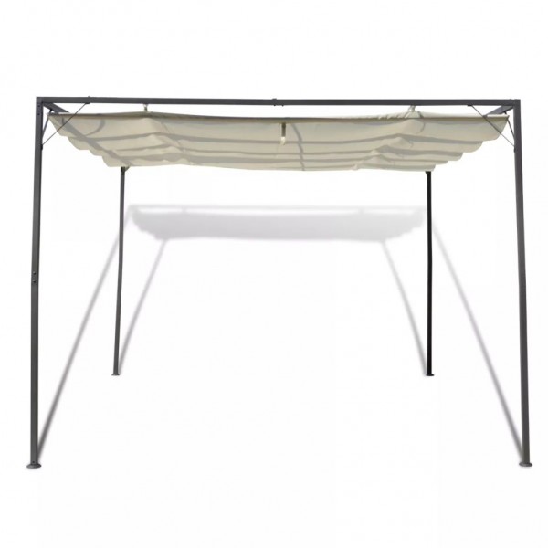 Cenador de jardín con tejado toldo retráctil M 3