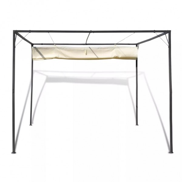 Gazebo para jardim com toldo retrátil M 5