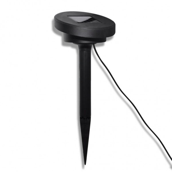 Lámparas de bola jardín LED  anclajes y paneles solares 3 uds M 3