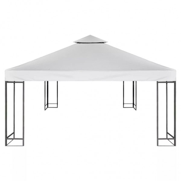 Cobertura de substituição p/ gazebo 310 g/m² branco nata 3x3 m M 4
