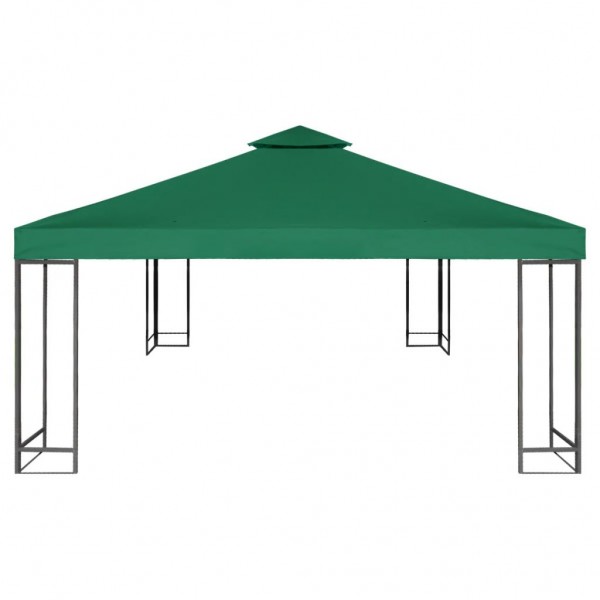 Cobertura de substituição p/ gazebo 310 g/m² verde 3x3 m M 4