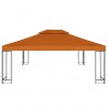 Cobertura de substituição p/ gazebo 310 g/m² 3x4 m laranja 4