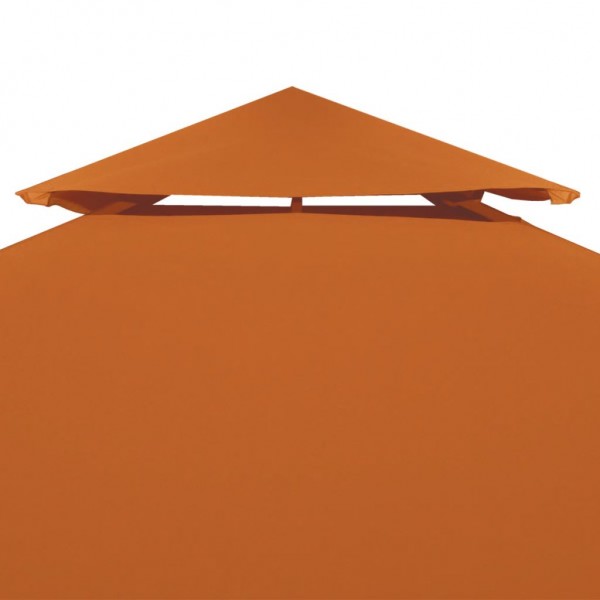 Cobertura de substituição p/ gazebo 310 g/m² 3x4 m laranja M 5