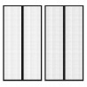 Cortina puerta contra insectos 210x100 cm 2 uds magnética negro 1