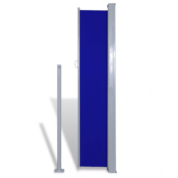 Toldo lateral para pátio/terraço 160 x 300 cm azul M 5