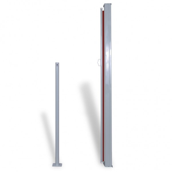 Toldo lateral para pátio/terraço 160 x 300 cm vermelho M 3