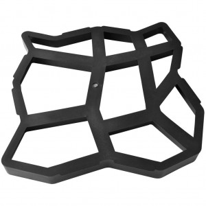 Conjunto de 2 moldes de pavimento para jardim 42 x 42 x 4 cm H