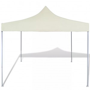 Carpa tienda plegable crema 3x3 m H
