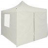 Tienda de fiesta plegable 3x3 m con 4 paredes crema 3