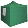 Cenador plegable verde con 4 paredes 3x3 m 3