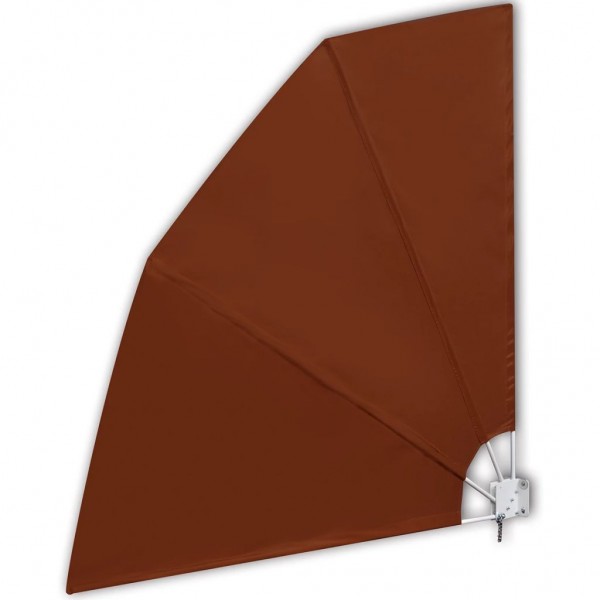 Toldo lateral plegable de balcón color terracota 210x210 cm D