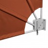 Toldo lateral plegable de balcón color terracota 210x210 cm 4