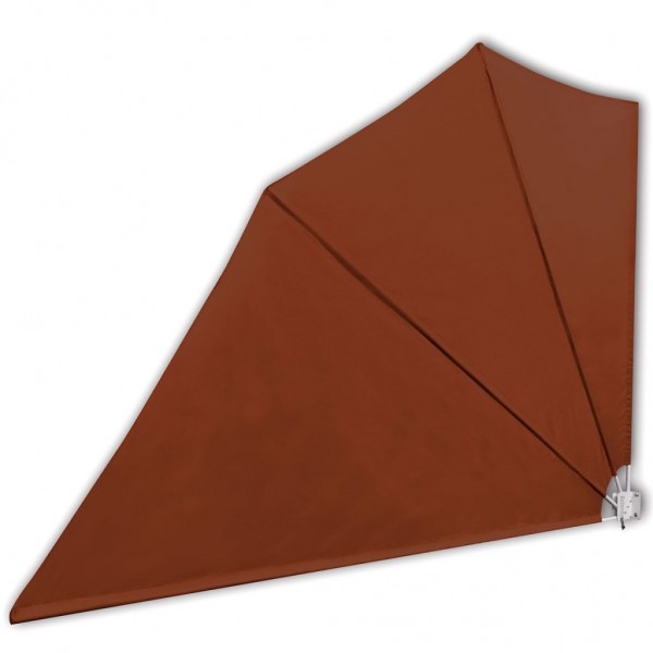 Toldo lateral plegable de balcón color terracota 160x240 cm D