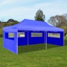 Tenda pop-up dobrável 3 x 6 m azul 1