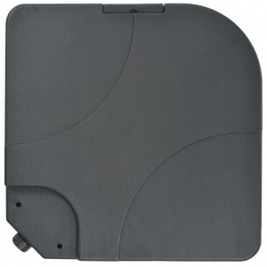 Base de guarda-sol portátil areia/água 60 L H