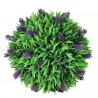 Conjunto de 2 bolas de buxo artificiais com lavanda 30 cm 2