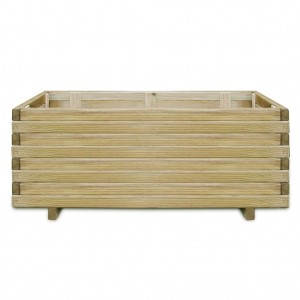 Vaso/floreira retangular 100x50x40 cm madeira H