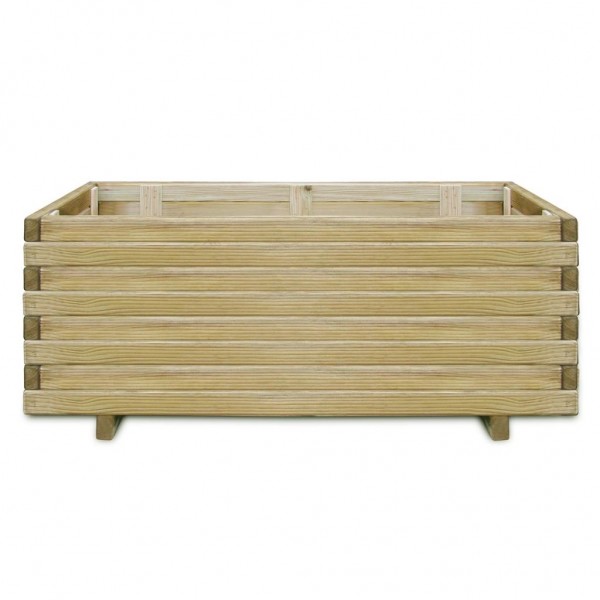 Vaso/floreira retangular 100x50x40 cm madeira M 2