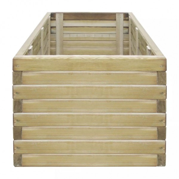 Arriate rectangular de madera 100x50x40 cm M 3