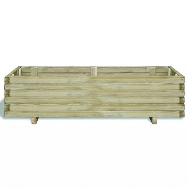 Arriate rectangular madera 120x40x30 cm M 2