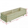 Arriate rectangular madera 120x40x30 cm 4