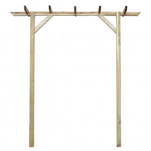 Pergola de jardim de madeira 200x40x205 cm H