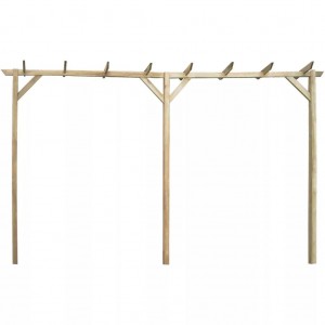 Pergola de jardim de madeira 200x40x205 cm H
