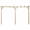 Pergola de jardim de madeira 200x40x205 cm 2