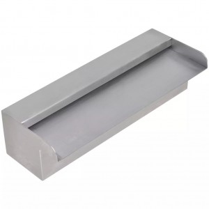 Fonte para piscina retangular 30 cm aço inoxidável H