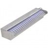 Fuente cascada rectangular LED piscina acero inoxidable 45 cm 3