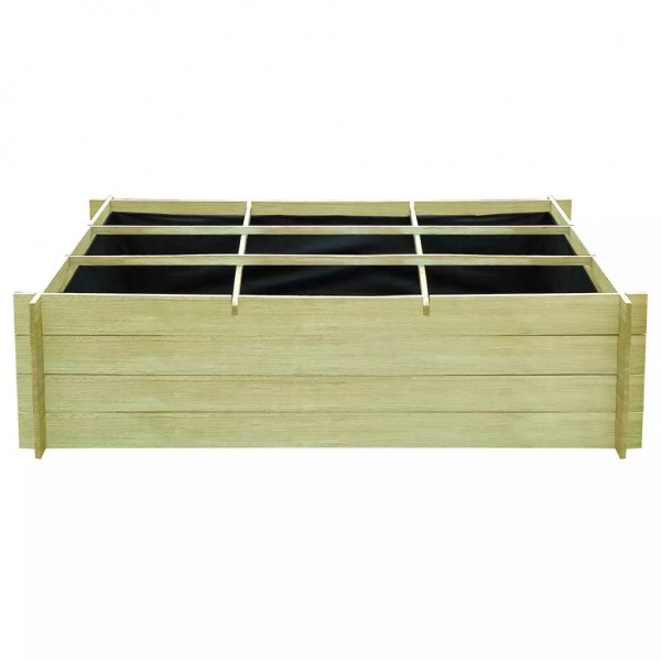 Arriate de madera impregnada 150x100x40 cm M 2