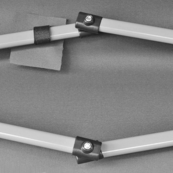 Tenda festas pop-up dobrável hexagonal cinzento 3.6x3.1 m M 3