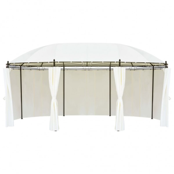 Gazebo branco-nata 530 x 350 x 265 cm M 4