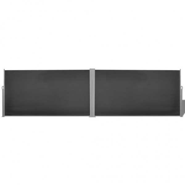 Toldo lateral retrátil 160x600 cm preto M 2