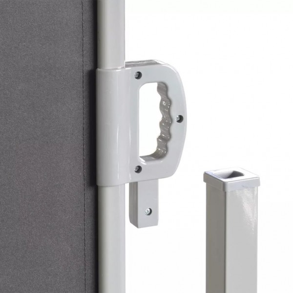 Toldo lateral retrátil 160x600 cm preto M 5