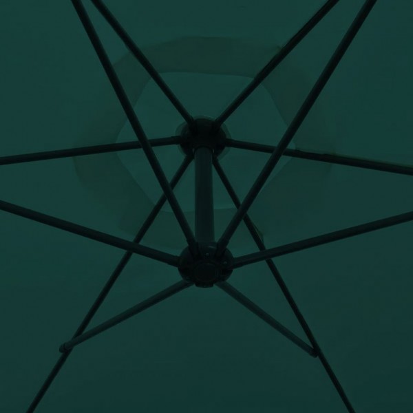 Sombrilla voladiza 3 m verde M 2
