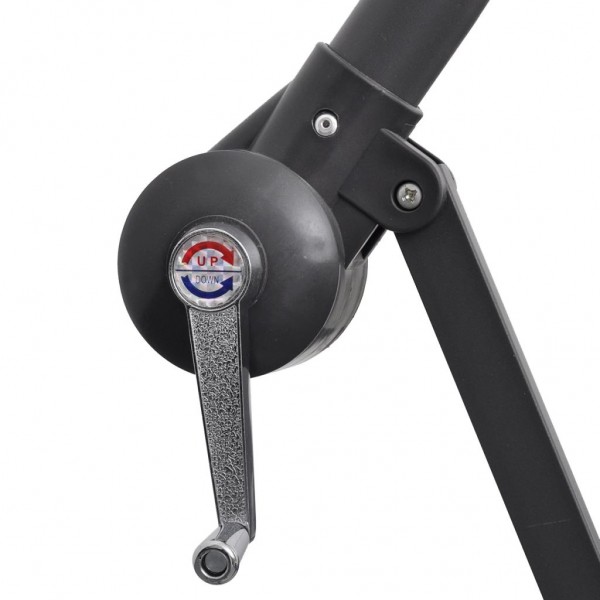 Sombrilla voladiza 3 m blanco arena M 5