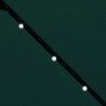 Guarda-sol de jardim cantilever com luzes LED 3 m verde 3