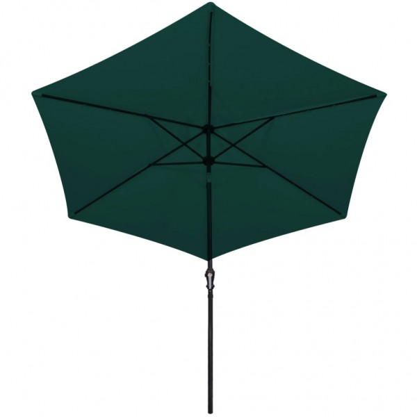 Sombrilla voladiza con LED 3 m verde M 5