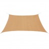 Toldo de vela cuadrado 3.6x3.6 m HDPE beige 1