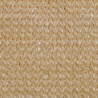 Guarda-sol HDPE quadrado 3.6x3.6 m beje 2