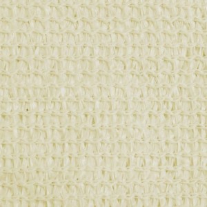 Guarda-sol HDPE quadrado 3.6 x 3.6 m creme H